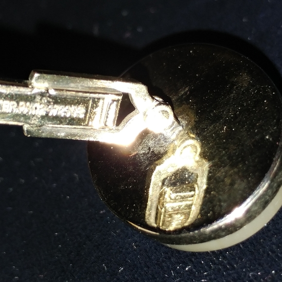 Vintage Large Sterling Agate Cufflinks - Picture 4 of 5